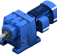 斜齿轮减速器样本参数配Y132M4电机用于玉米收割机